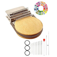Knit Patch Kit - Miniature Darning Looming Tool, Small Weaving Tool for Clothing Repair 14 Hooks Weaving Looming Tool