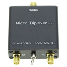 LPF30 HPF100 100K-30MHz 100M-1.5GHz Multi-Band Wideband Filter Micro-Type Diplexer Duplex Filter Use for Reception
