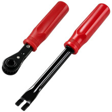 Air Brake Adjustment Tool Kit: Forked Release Tool & 5/16" Ratchet Wrench for Semi-Truck, Heavy-Duty Truck & Trailer