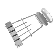 4 String Bass Guitar Bridge Tailpiece Zinc Alloy Universal Replacement Part for Electric Bass