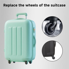4Pcs 50x18mm Silent Suitcase Replacement Wheels, Bearing Luggage Casters Silent Suitcase Replacement Wheels