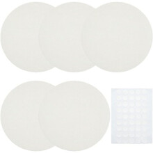 5pcs Lamp Shade Diffuser Fabric Lampshade Replacement with Plastic Stickers,for Downlight Spotlights 6.3 Inch A