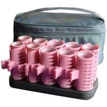 1set Heated Hair Curler Set (10-Piece) - Ideal for Bangs and Short Hair, Perfect for Home, Travel Styling EU Plug