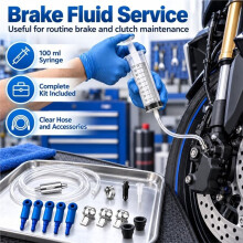 Brake Bleeder Kit Support Brake Fluid Extraction and Bleeding Cars, Trucks, ATVs and Hydraulic Clutches