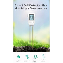 Bodenmessgerät mit LCD-Anzeige, Bodensensor, PH-Wert-Messung, Geeignet für Blumenpflanzungen, Präzise Bodenerkennung, Gartenwerkzeug