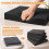 4 Pack Pick and Pluck Foam Inserts 12x12x2 Inch, Black Pre-Cubed Sheets High Density Polyurethane, for Toolboxes, Cases 6