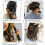 Kit com 2 Faixas de Cabelo Ajustáveis para Cachos Sem Calor, com Design de Garras Removíveis para Ondas e Cachos 6