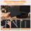 4 Pack Pick and Pluck Foam Inserts 12x12x2 Inch, Black Pre-Cubed Sheets High Density Polyurethane, for Toolboxes, Cases 4