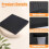 4 Pack Pick and Pluck Foam Inserts 12x12x2 Inch, Black Pre-Cubed Sheets High Density Polyurethane, for Toolboxes, Cases 5