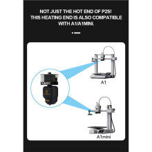 Voor  P2S X2D Hotend voor P2S X2D Hotend Kit: Verwijderbare Nozzle van Gehard Staal voor Bambu 3D-Printer 0,6 mm