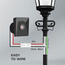 Waterproof Photoelectric Sensor 120V/240V 50-60Hz, Automatic Dusk to Dawn Sunset-Sunrise Light Controller