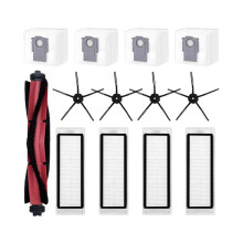 Compatibel met voor Q5 / Q5 Vervangende Onderdelen en Accessoires: Hoofdborstel, Zijborstel, HEPA-Filter, Stofzak (13 Stuks)