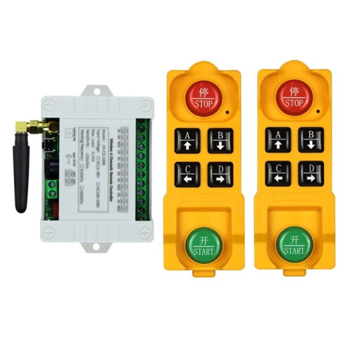 DC12V-36V 4CH Wireless Remote Control LED Light  Relay Output Radio RF Waterproof Transmitter 433MHz Receiver