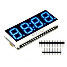 Módulo de Pantalla LED de 7 Segmentos y 4 Bits de 0,56 Pulgadas con Reloj y Chip HT16K33 para Temporizador de Cuenta Regresiva de Reloj Digital B
