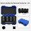 5Pcs Damaged Nut Extractor Set Broken Bolt and Nut Remover 17/19/21/22mm Screw Extractor Socket Wheel Nut Removal Tool 4