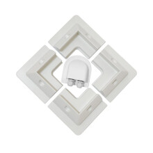 Solar Panel Mounting Bracket Kit for RV Roof Photovoltaic Solar Panel Fixing Accessories White