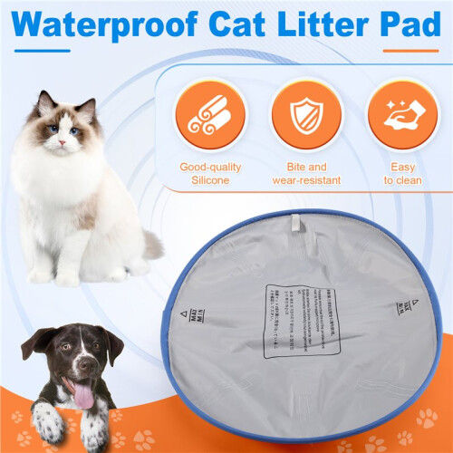 Automatic Self-Cleaning Litter Box Replacement Base Mat Pad Waterproof, Leakproof Non-Slip Liner Accessories 1