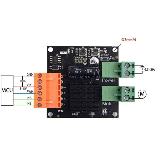 12V 24V 16A High-Power  Motor Driver Module, H-Bridge Can Be Fully PWM Controlled, Fully Isolated 2
