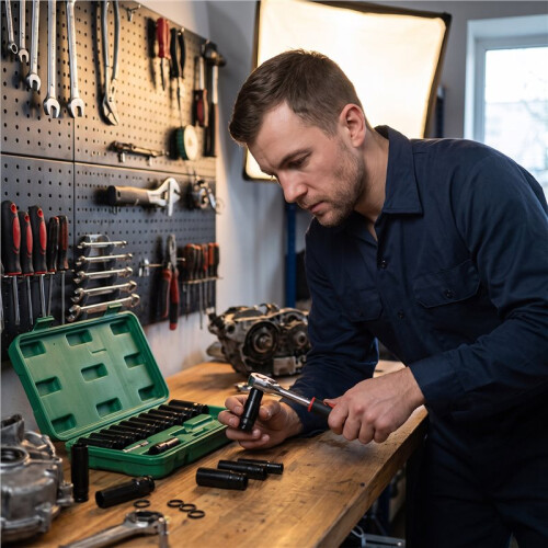 Socket Set Wrench Electrically Extended Hexagonal Socket Auto Repair Combination Set  Socket Set