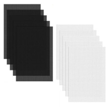 10 St. Ögonnät för Pälsdräkter, Svart Ögonnät för 28,5 X 21,5 cm, 0,5 mm PVC-Dammmat, Plastnät för Pälsdräkter, Cosplay.