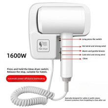 Wall Mounted Hair Dryer Hotel Bathroom Hair Dryer Professional Constant Temperature Dryer with Holder Base US Plug