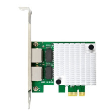 PCI-E Dual-Port Gigabit Network Card RTL8111F 10/100/1000M Gigabit LAN Card Vision Capture Card for WIN10/11 Linux