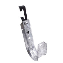 20 Ganchos en J de Soporte de Cable de Alta Resistencia de 3/4" con Clip en W - Colgador de Alambre de Metal para Rejilla de Techo y Varilla Roscada