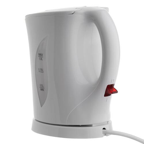 Fine Elements 1L Mini Kettle Cordless 1400W Rapid Boil Student Room White 1