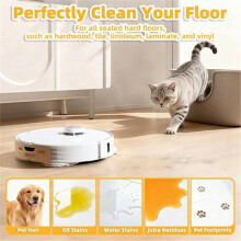 8 Pack Mop Pads for QV 35A/Saros 10R/Q Revo/Qrevo S Robot Vacuum Cleaner, Cleaning Pad Replacement Accessories