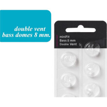 Domos para Audífonos de Repuesto Oticon, para Oticon Minifit Double Vent Bass Domes (2 Paquetes), Domos Universales de 8 mm