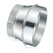7 Inch to 5 Inch Duct Reducer Increaser Air Duct Adapter,Crimped Pipe Connector Fitting Coupling for HVAC Ventilation
