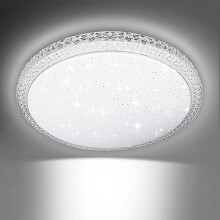Moderni tähtikuvioinen LED-kattovalaisin, kylmänvalkoinen, 36 W, 1 kpl, himmennettävä, olohuoneeseen ja makuuhuoneeseen