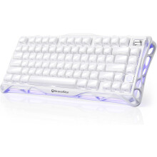 GravaStar Mercury,K1 75% Wireless Keyboard, Aluminum, Linear, RGB (White)