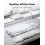 GravaStar Mercury,K1 75% Wireless Keyboard, Aluminum, Linear, RGB (White) 2