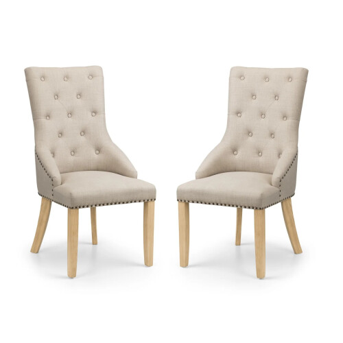 Set Of 2 Loire Button Back Chairs 1