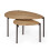 Lorette Oak Effect Nest of 2 Coffee Tables 2