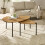 Lorette Oak Effect Nest of 2 Coffee Tables 1