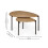Lorette Oak Effect Nest of 2 Coffee Tables 4