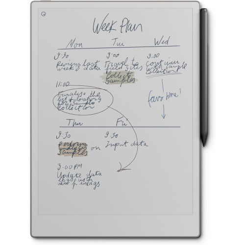 Refurbished reMarkable Paper Pro 11.8'' Bundle Including Marker Plus Pen Black Leather Folio 1