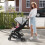 Baby Stroller Foldable Pushchair Adjustable Compact Travel Pram Buggy Canopy 3