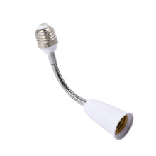 5X LED Light Bulb Lamp Holder Converters Adapter Flexible E27 to E27 20cm Length Flexible Extend Base Type Extension