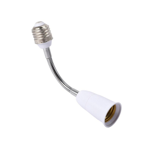 5X LED Light Bulb Lamp Holder Converters Adapter Flexible E27 to E27 20cm Length Flexible Extend Base Type Extension
