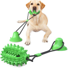 Dog Chew Toys, Dog Suction Cup Toy, Multi-Function Pet Dog Molar Teeth Cleaning with Dental Care Function for Dog(Small Dog), Pet Supplies