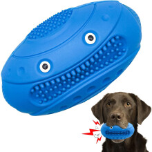 Blue, Car Dog Toy Chew Toy Indestructible Dog Toy, Durable Rubber Teeth Cleaning Dog Toys, Squeaky Interactive Dog Toy for Small Medium Large Dogs
