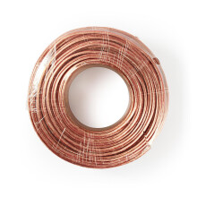 Câble haut parleur | 2x 4.00 mm² | CCA | 100.0 m | Rond | PVC | Transparent | Emballage