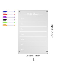(TYU051 A3) Magnetic Acrylic Magnetic Memo Board With Erasable Surface For Home School