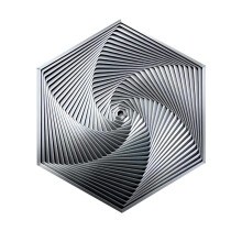 (Gray,146mm)Hexagonal Decompression Toy With Modern Design For Adults Anxiety Relief