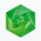 (Green,82mm)Hexagonal Decompression Toy With Modern Design For Adults Anxiety Relief 1