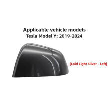 (Silver Gray Left)For 1924 Tesla Model Y Exterior Mirror Housing With Abs Material And Simple Installation
