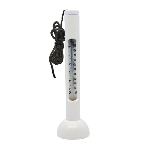(White)Floating Pool Thermometer With String For Outdoor Indoor Swimming Pools Temperature Water